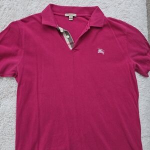 Burberry Fuchsia Polo Shirt